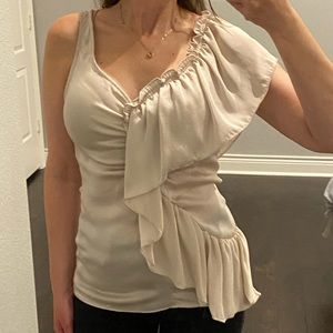 Beige blouse size small